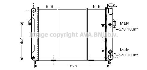 AVA QUALITY COOLING Радиатор, охлаждение двигателя JE2007